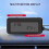 Termómetro para coche de interior/exterior con sensor, mini pantalla digital LCD, termómetro digital automático de 12 V, práctico con r 4