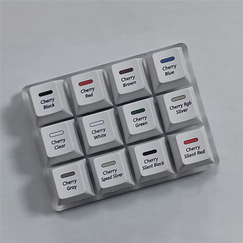 12-Key Mechanical Keyboard  Tester Sampler  Testing Tool with Keycap Puller for  MX 1