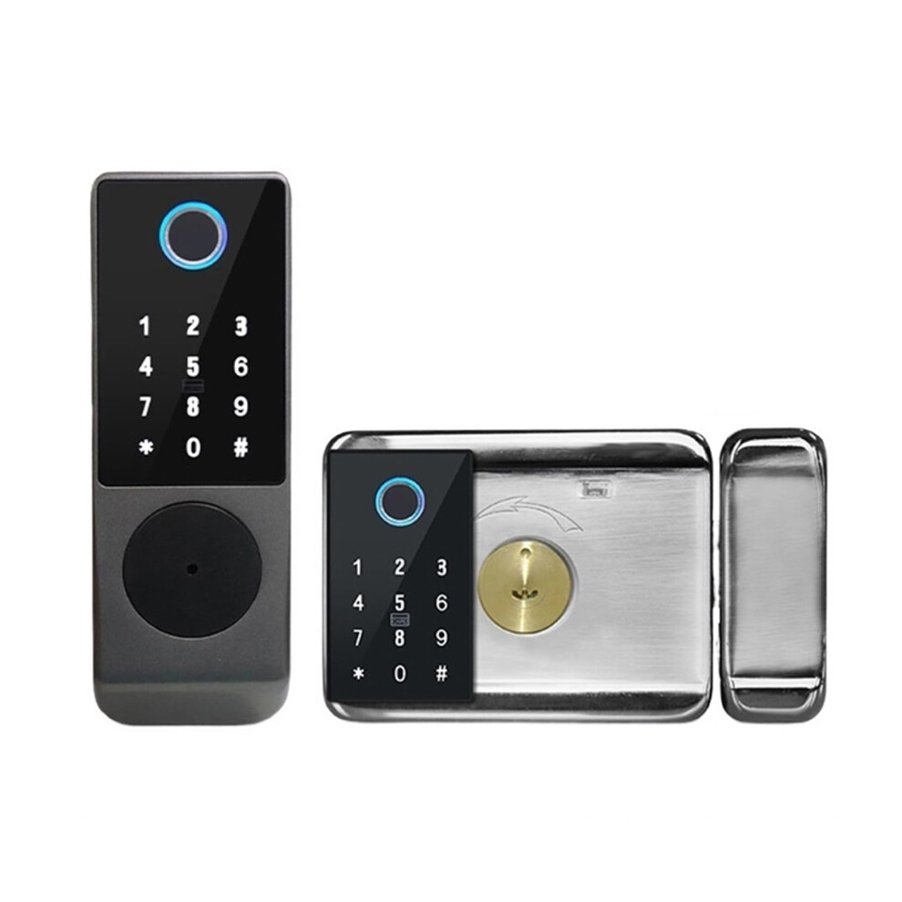 Waterproof Smart Door Lock For Outdoor Gate, Tuya Ttlock Keyless Entry With Fingerprint And App Control 9073542206958
