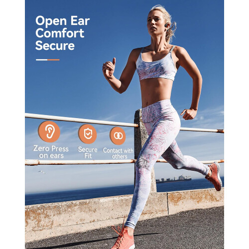 Open Ear Bone Conduction Headphones Waterproof Bluetooth MP3 1
