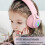 Kids Bluetooth Headphones Volume Limit LED Over Ear 6