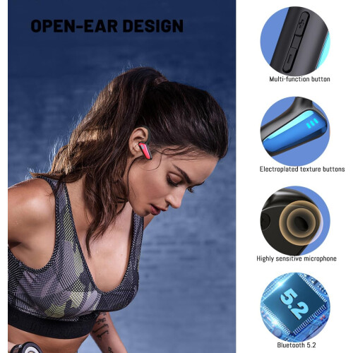 Bone Conduction Headphones Open Ear Bluetooth Sport 1