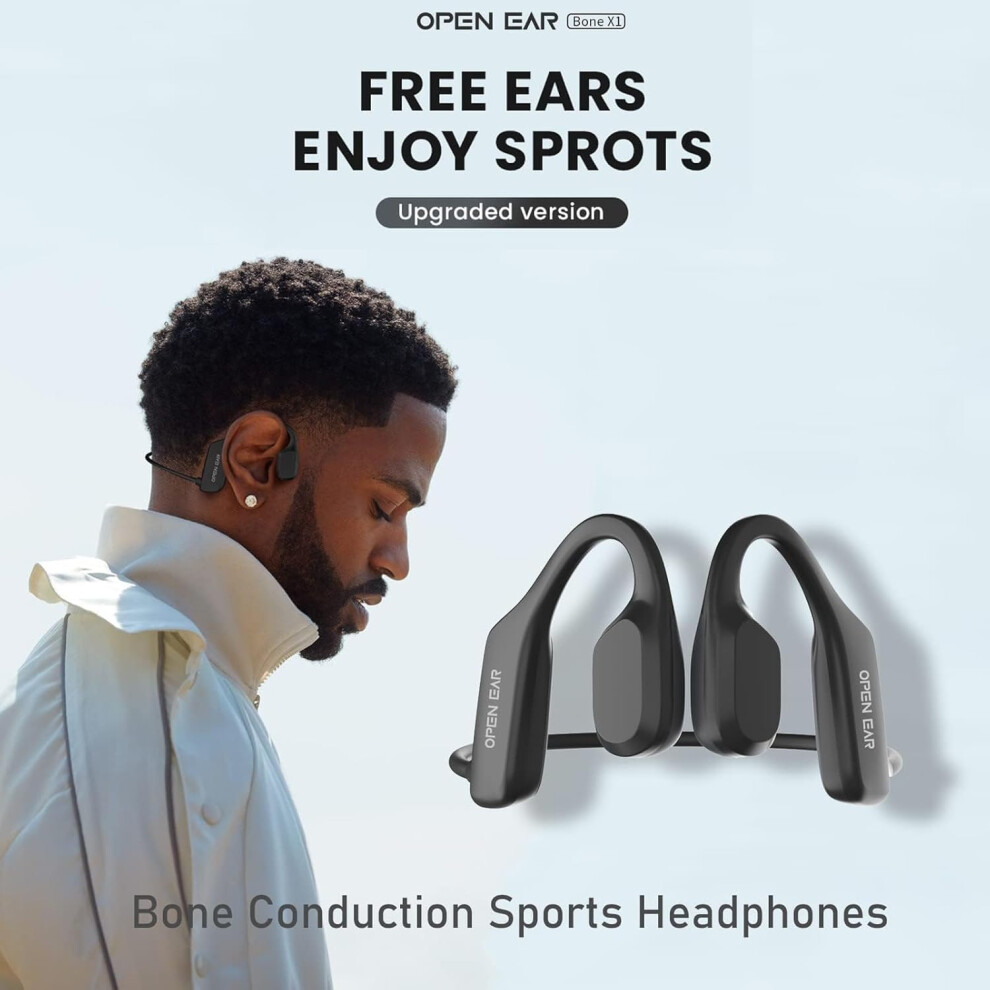 Bone Conduction Headphones Open Ear Bluetooth Sport 8583307382960
