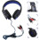Wired Gaming Headset LED Noise Cancelling Mic Over Ear 1