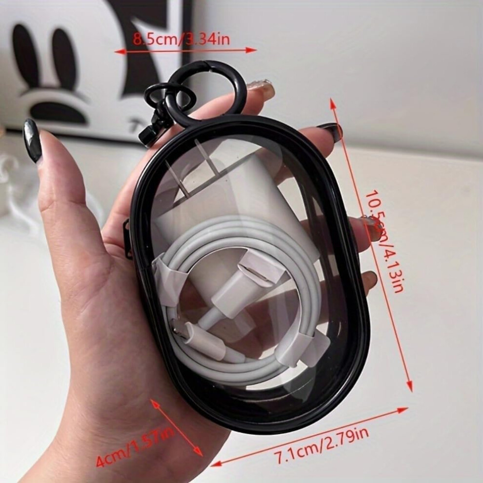 Transparent Cable Organizer Portable Charger Cord Holder 8583307382977