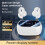 Wireless Open-Ear Bone Conduction Earbuds LED Display Bluetooth 5.3 5