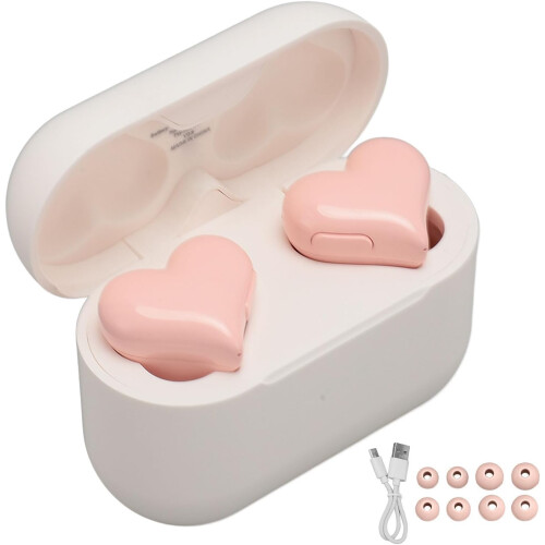 Heart-Shaped Bluetooth 5.3 HiFi Stereo Earbuds with Charging Case 1