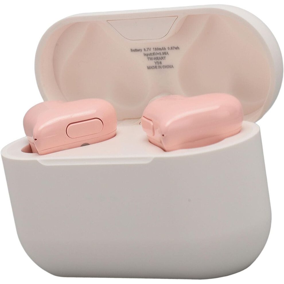 Heart-Shaped Bluetooth 5.3 Hifi Stereo Earbuds With Charging Case 8583307383134