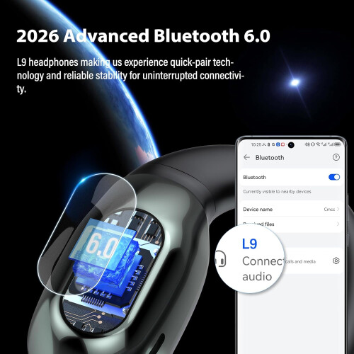 Bluetooth 6.0 Open-Ear Wireless Sports Earbuds with ENC Mic 1