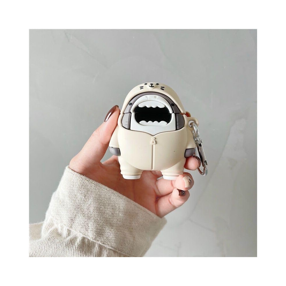 Silicone Airpods Case Cute Cartoon Character With Keychain 8583307383271