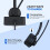Wireless Mono Bluetooth Headset with Mic for Office & PC 5