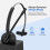 Wireless Mono Bluetooth Headset with Mic for Office & PC 1