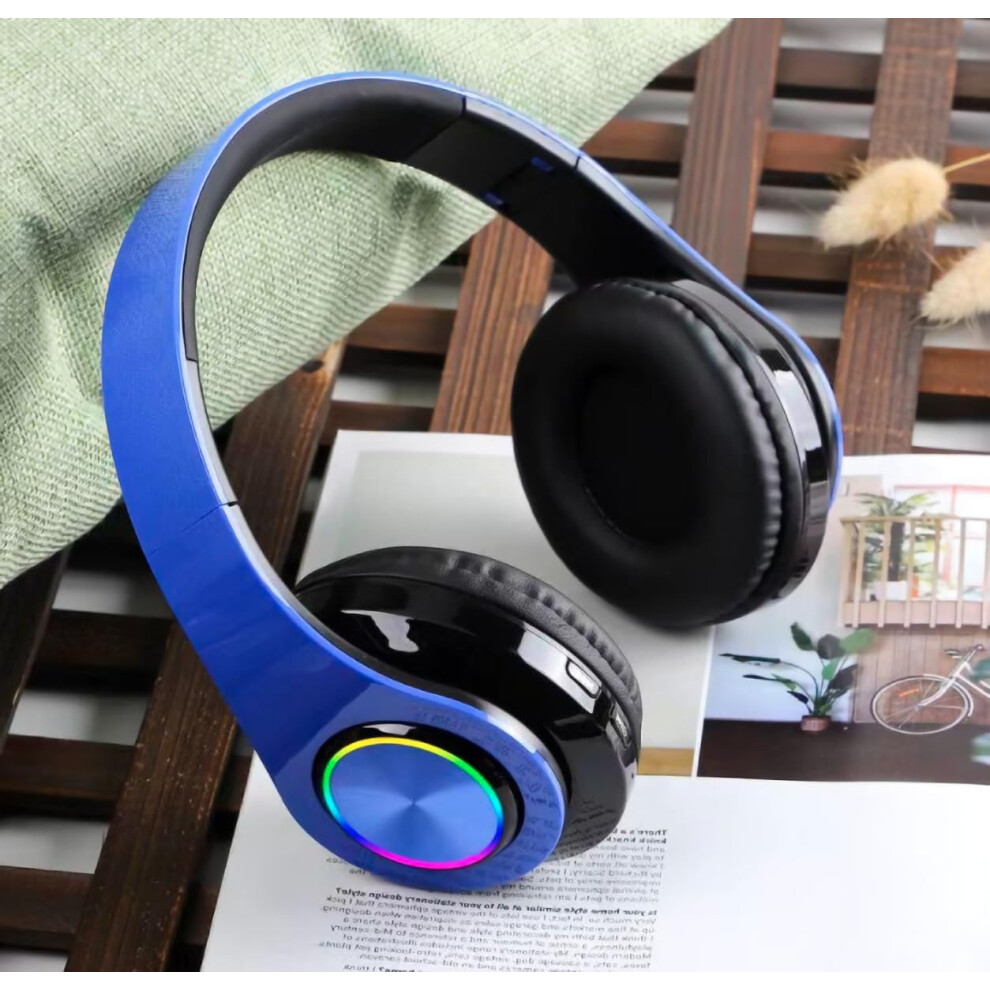 Bluetooth 5.0 Wireless Foldable Headphones With Colorful Lights 8583307383257