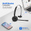 Wireless Mono Bluetooth Headset with Mic for Office & PC 2