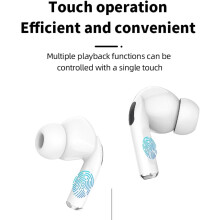Bluetooth 5.4 Wireless Earbuds with ANC and Touch Charging Case