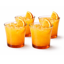 Duralex Lys Tumblers 16cl Set of 4 Amber Glass Drinking Glasses Durable Small Juice Water Cups Everyday Glassware