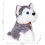 Pehmolelu Husky laukulla ja harjalla lapsille 3+ 10