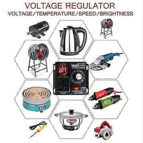 220v 4000w Variable Voltage Regulator Speed Motor Fan Control Controller -T MSPHX 2