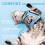 Size S Light Blue Cat Harness Adjustable Reflective Breathable Vest with Leash 5