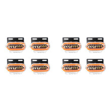 8pcs 24V LED Side  Lights Signal Indicator Lamp Warning Tail Light 3 Modes Turn Signal Truck Trailer Lorry