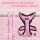 Size S Pink Cat Harness Adjustable Reflective Breathable Vest with Leash 8
