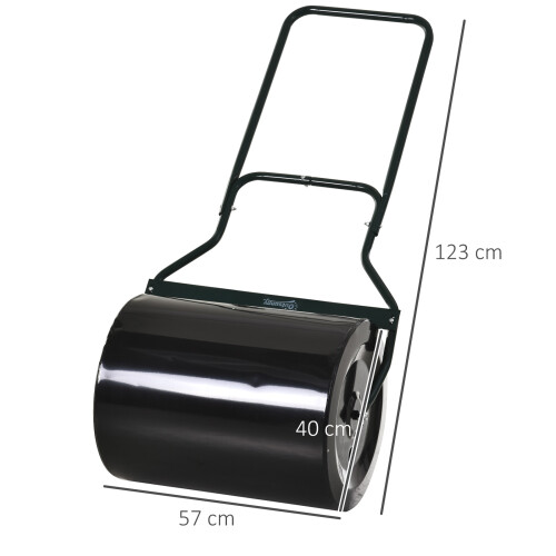 Outsunny Rodillo para Césped Bicolor 57 x 40 x 123 cm 2