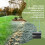 Outsunny Rodillo para Césped Bicolor 57 x 40 x 123 cm 4