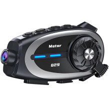 HK&HankerQ29 Motorradhelm-Headset mit 1080P-Kamera, Motorrad-Bluetooth-Intercom, wasserdichter Motorrad-Dashcam-Recorder.
