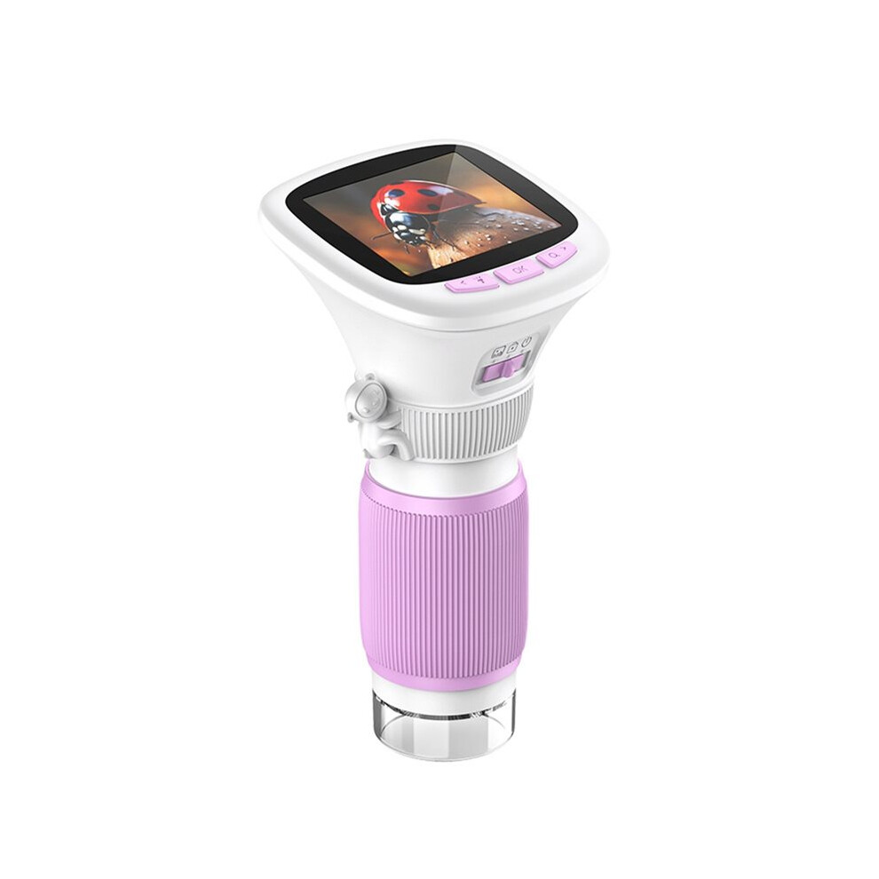 Tauoh Children's Handheld Microscope With Rotating Focus And 2.4Inch High-Definition Screen For Outdoor Science Microscope B