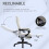 Vinsetto Silla de Oficina Blanco 65 x 65 x 125 cm 3