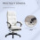 Vinsetto Silla de Oficina Blanco 65 x 65 x 125 cm 4