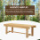 Outsunny Banco de Jardín Marrón 110 x 38 x 35 cm 2