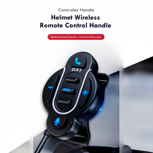 2026 New DX1 Motorcycle Handle Bluetooth Controller Waterproof Motorcycle Wireless Bluetooth Headset Controller Voice Control 2