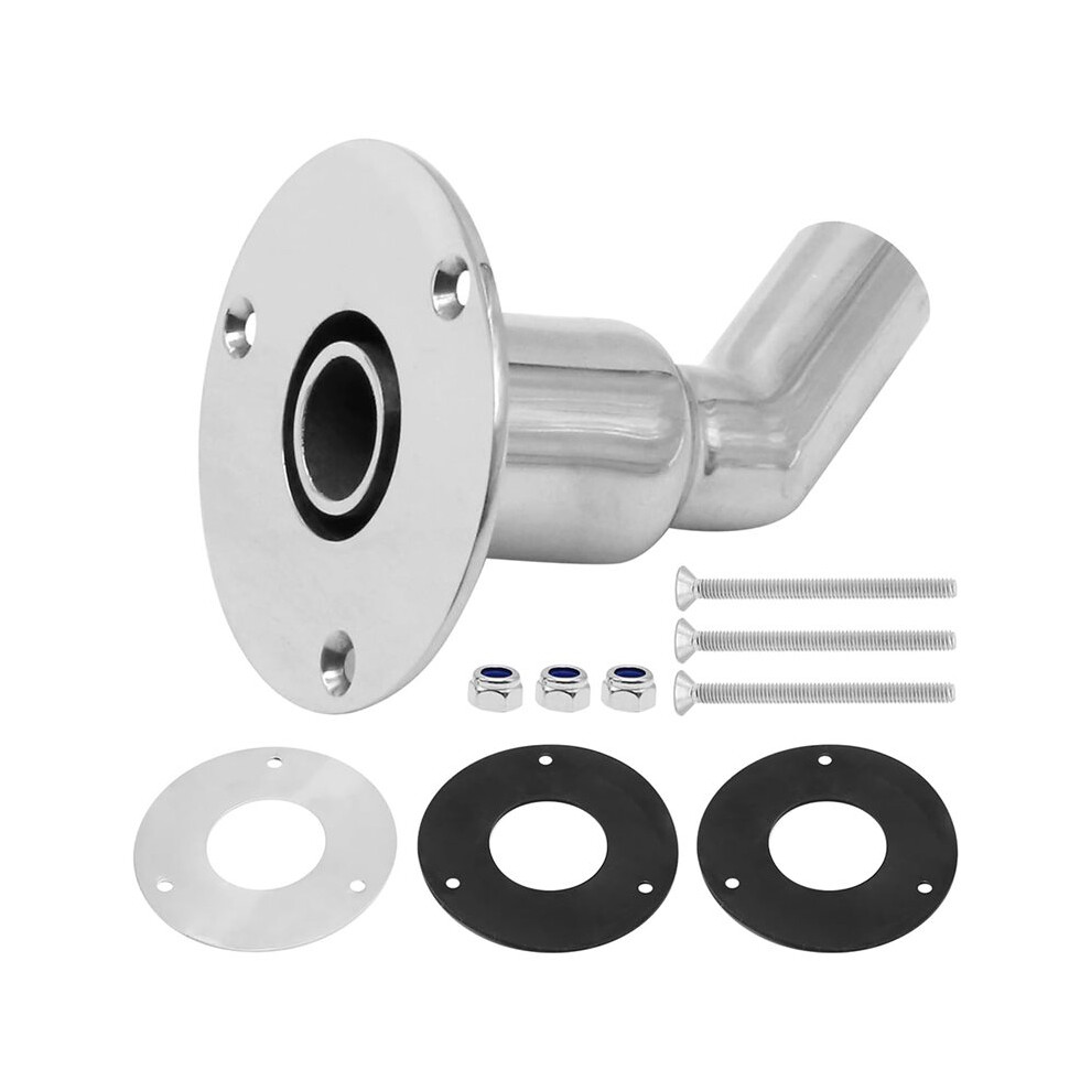 316 Stainless Steel Thru Hull/Ex-Exhaust For 24Mm Tube Pipe Socket Hardware For Webasto Eberspacher (Bend) Tauoh