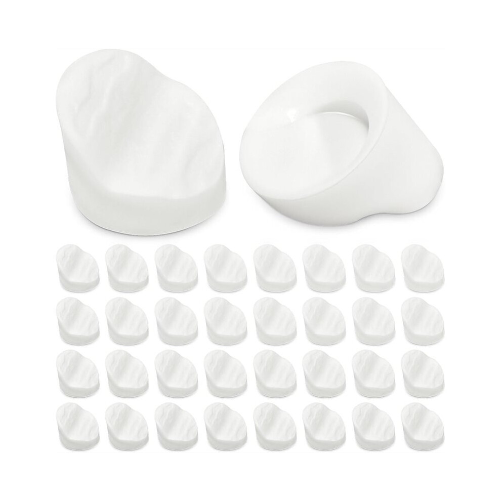 50Pcs White Door Frame Plugs, 5/16" X 1/4" Screw Hole Covers Compatible With Odl/Western Reflection Frame 6031193628713
