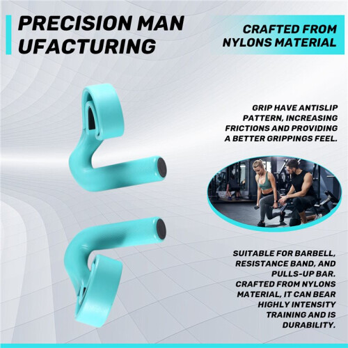 2pcs Fitness Hook Handle Grip Pulls  Resistance Band Handle Cable Machine Attachments for Strength Training Pulls
