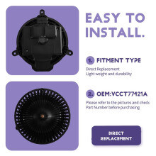 Motor de Ventilador de Aire Acondicionado de 12V VCCT77421A para Freightliner M2 Cascadia Sin Escobillas