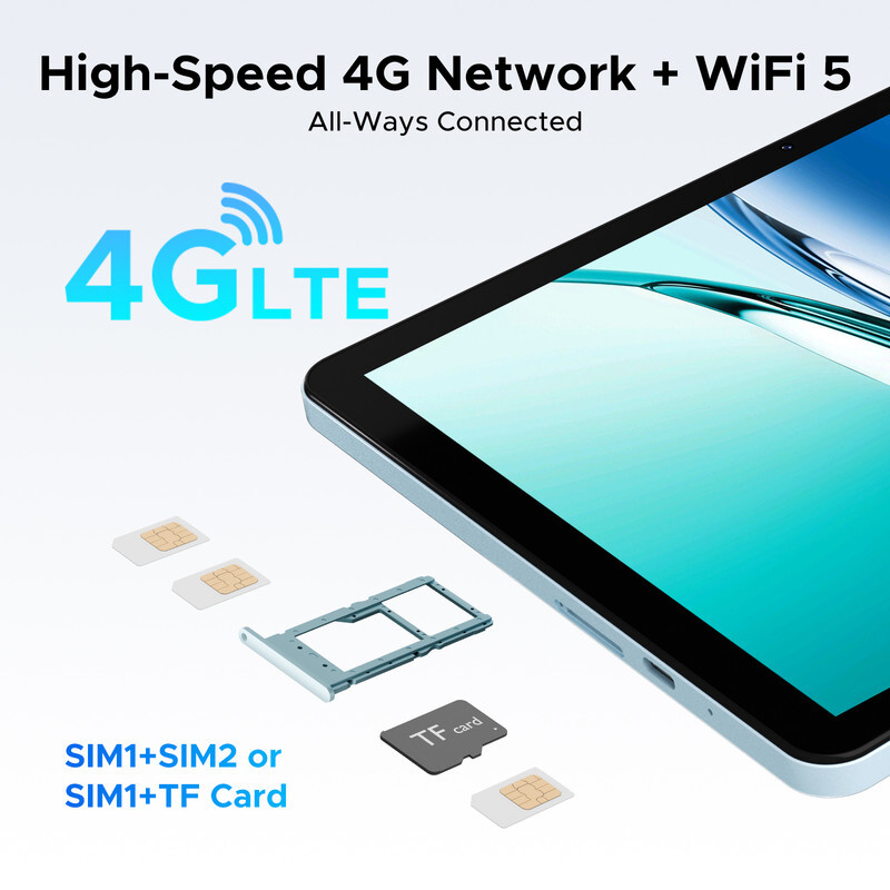 (BLUE) DOOGEE Tab G5 Android 16 Tablet with Sim Card Slot,10 Inch ...