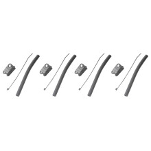 4X Durevole Nylon Sostituzione Kiteboard Kitesurfing Kite One Pompa Valvola Morsetto Tubo Accessori Kit Attrezzatura Tubo Kite E Morsetto