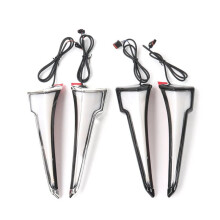 Motorcycle LED Turn Signal Light Front Fairing for Touring CVO Electra Street Glide Ultra 2023-2025 Silver&White