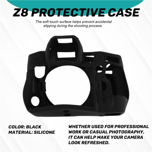 Capa Protetora de Silicone Macio de Alta Qualidade para Câmera para  Z8, Resistente A Quedas. 2
