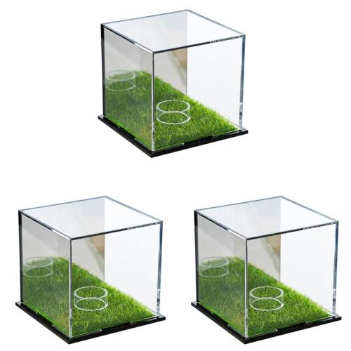 3X   Display Cabinet,   Square Display Cabinet, Memorial Box, Acrylic Mirror Storage Box