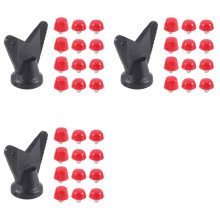 36 Stück Fußballschuh-Spikes, M5-Gewindeschraube, 7 mm, 10 mm, Rutschfeste Ersatzstollen, Rot