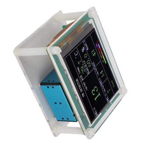 Air Quality Sensor PM1.0 PM10.0 PM2.5 Temperature Humidity Detection 2.8 Inch TFT Display Indoor Environment Tester 2