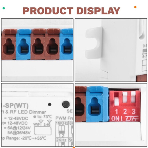 V1-SP Tuya  Cloud WiFi Dimming Push LED Controller Single Channel Constant Voltage Brightness Adjust 1