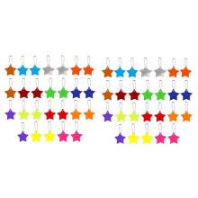 Pingente de Refletor de Segurança Infantil de 52 Peças, Refletor de Segurança Estrela para Mochila Escolar, Mochila, Ciclismo, Caminhada, Corrida