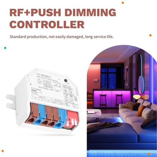 V1-SP Tuya  Cloud WiFi Dimming Push LED Controller Single Channel Constant Voltage Brightness Adjust 2