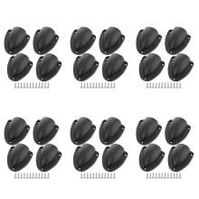 24 Pcs Nylon 2.5Inch Marine Wire Cable Vent Cover, Clamshell Vent for Boat,Smooth  Thickness 1/8Inch,Wire Vent Cover