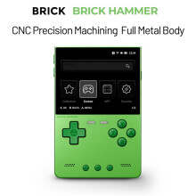 For TRIMUI BRICK Hammer Retro Video Game Console 3.2 Inch 1024x768 IPS Screen Open Source Handheld GamePad Green