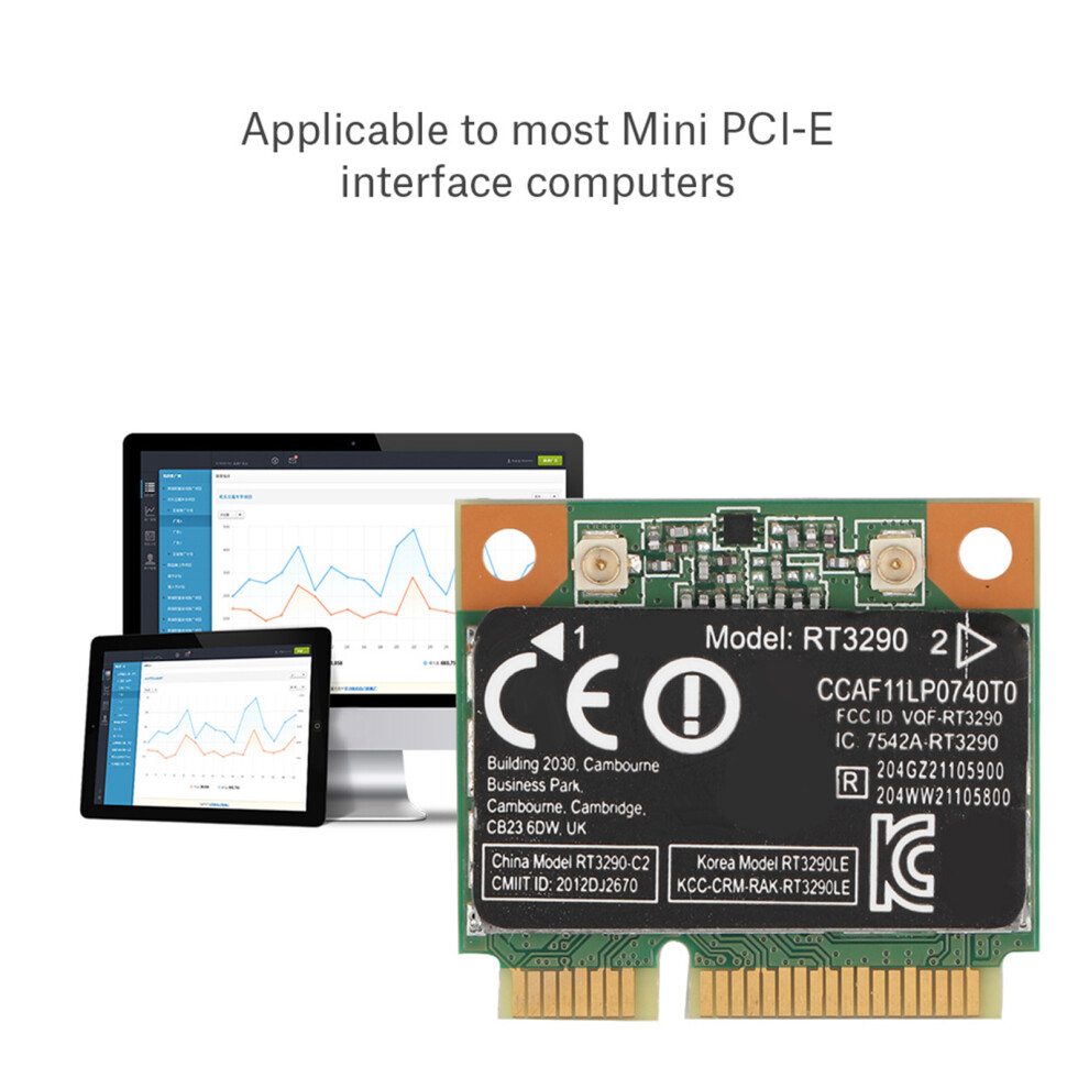 Rt3290 150Mbps Mini Pci-E 3X2.6x0.3cm (Color: Pic) 9351393769021